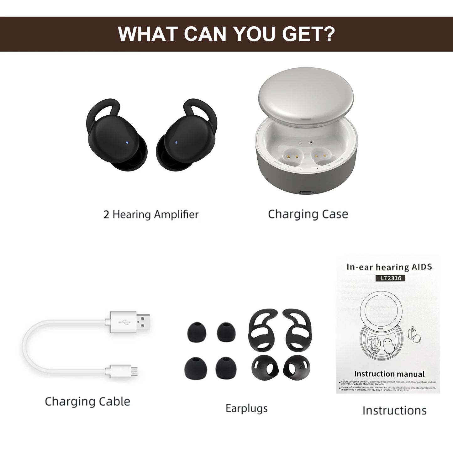 Ear Sound Hub Bluetooth Hearing Aids (12-Channel) — Clearer conversations without the clinic visit