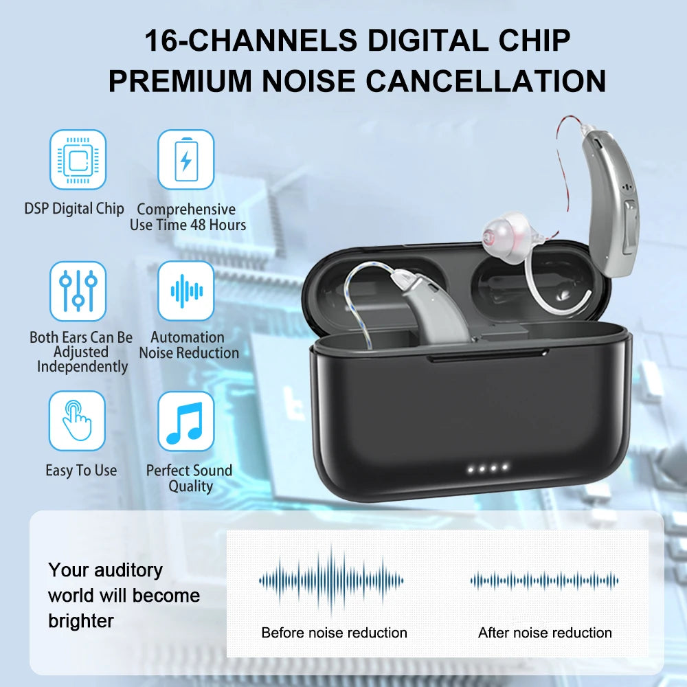 Rechargeable 16-Channel Hearing Aids — Clear Everyday Hearing, Today