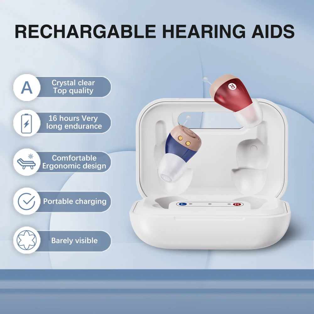 JH-A49 Rechargeable Hearing Aids — Clearer Conversations in Seconds