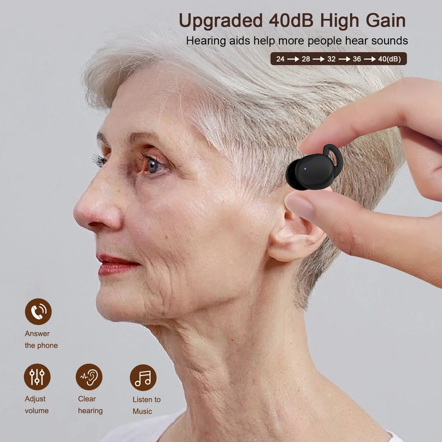 Ear Sound Hub Bluetooth Hearing Aids (12-Channel) — Clearer conversations without the clinic visit