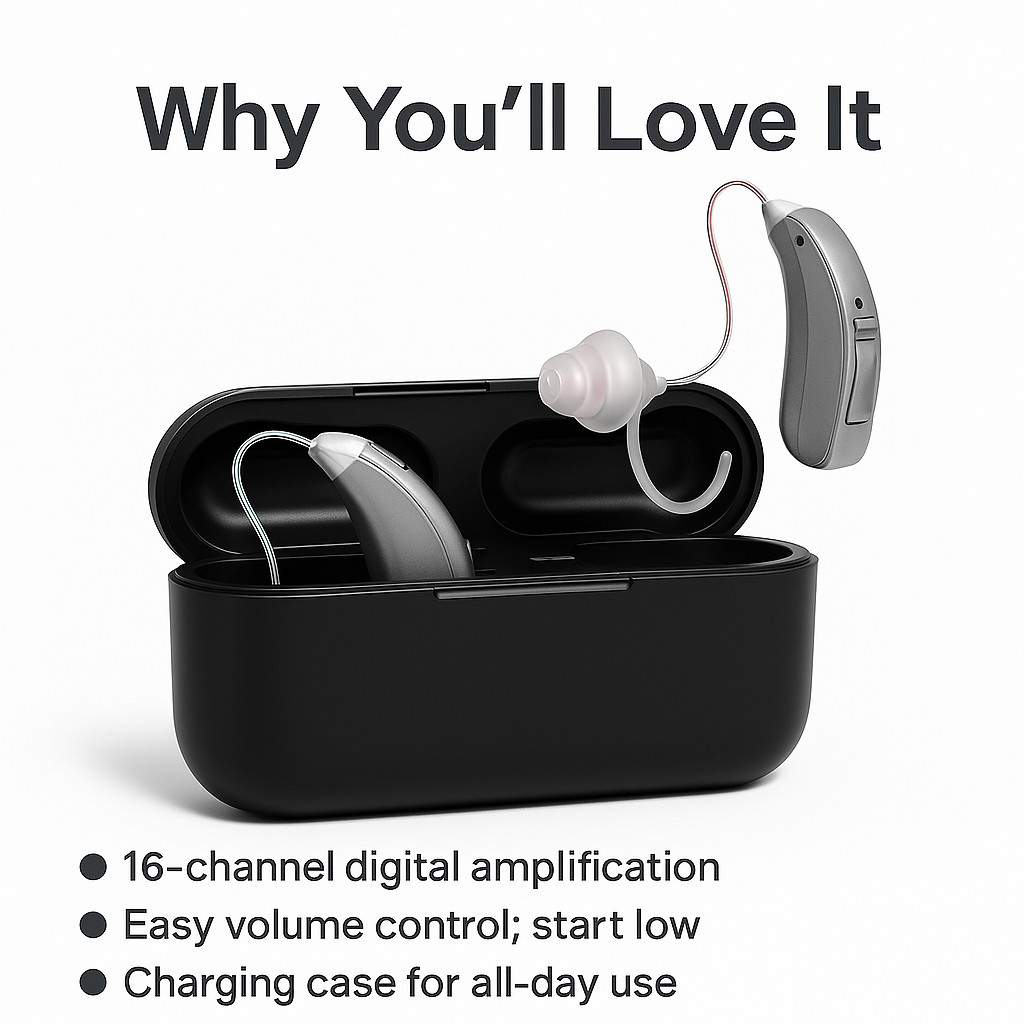 Rechargeable 16-Channel Hearing Aids — Clear Everyday Hearing, Today