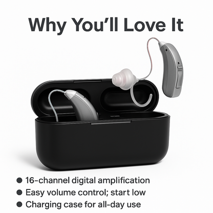 Rechargeable 16-Channel Hearing Aids — Clear Everyday Hearing, Today
