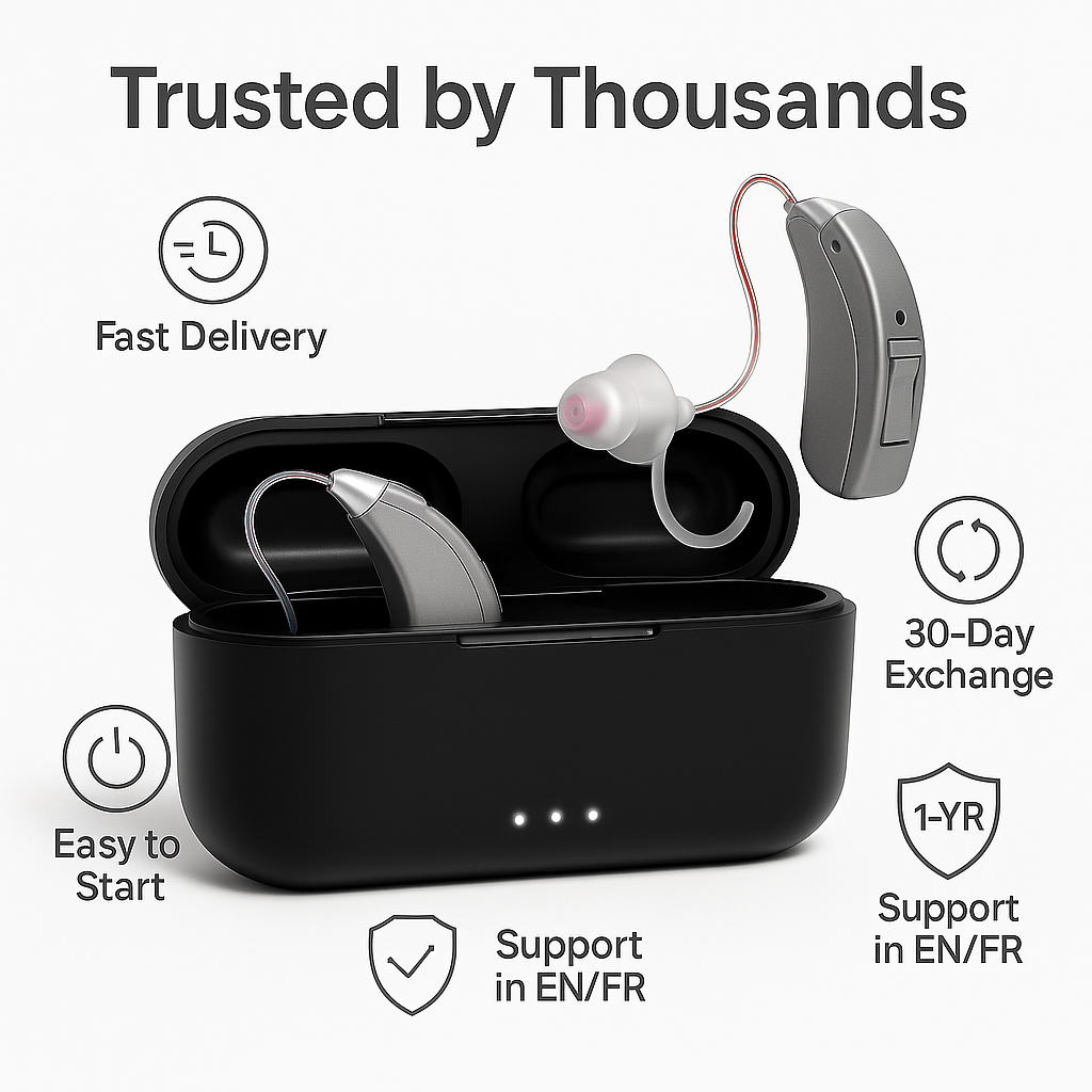 Rechargeable 16-Channel Hearing Aids — Clear Everyday Hearing, Today