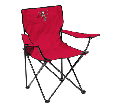 Football Team Logo Quad Folding Chair with Cup Holder & Carry Bag